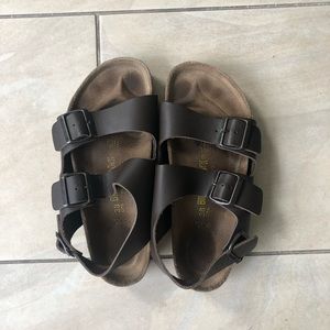 Birkenstocks Milano Birko-Flor Nubuck